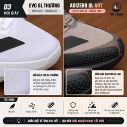 [GeekSneaker] Giày thể thao địa hình đế chống trượt phong cách sneaker, giày chạy bộ nam nữ Evo Art 4