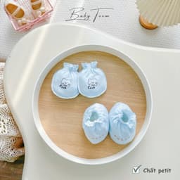 Combo 3-5 Set Bao Tay Bao Chân Bo Chun Embes Baby Toom Vải Petit Pastel Mềm Mại Cho Bé Sơ Sinh 7