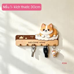 🐱 MÓC TREO CHÌA KHÓA HÌNH THÚ CƯNG – XINH XẮN, TIỆN DỤNG 🏡✨ A2TI6 8
