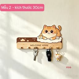🐱 MÓC TREO CHÌA KHÓA HÌNH THÚ CƯNG – XINH XẮN, TIỆN DỤNG 🏡✨ A2TI6 9
