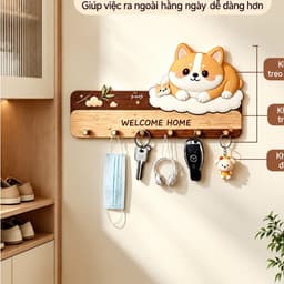 🐱 MÓC TREO CHÌA KHÓA HÌNH THÚ CƯNG – XINH XẮN, TIỆN DỤNG 🏡✨ A2TI6 5