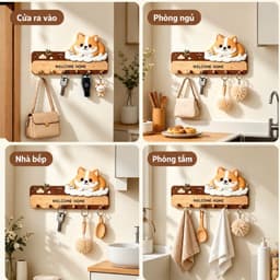 🐱 MÓC TREO CHÌA KHÓA HÌNH THÚ CƯNG – XINH XẮN, TIỆN DỤNG 🏡✨ A2TI6 4