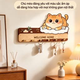 🐱 MÓC TREO CHÌA KHÓA HÌNH THÚ CƯNG – XINH XẮN, TIỆN DỤNG 🏡✨ A2TI6 7