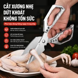 Kéo Cắt Gà Thịt Nhà Bếp Hình Thoi K6 và Kéo Nhật KAPUSI SK-5. LMS 2