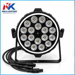 Đèn Par LED NIKA L-18.15W Full viền RGBW 4in1 Full Màu DMX512 Dùng Cho Sân Khấu Sự Kiện, Led viền 2