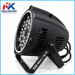 Đèn Par LED NIKA L-18.15W Full viền RGBW 4in1 Full Màu DMX512 Dùng Cho Sân Khấu Sự Kiện, Led viền 7
