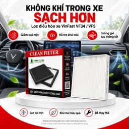 Màng Lọc Điều Hoà Ô Tô VinFast VF34 VF5, Màng Lọc Điều Hoà VinFast Thay Thế Mã BIN20050001 4