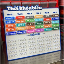 THỜI KHOÁ BIỂU LẮP RÁP MÔN HỌC IN 3D thay đổi môn học cấp học 1, 2, 3 có thể in theo yêu cầu riên 2