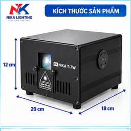 Đèn Laser 5W - 7W NIKA Chiếu Hiệu Ứng Ánh Sáng Dùng Cho Sân Khấu Sự Kiện Nhà Rạp Chuyên Nghiệp 5