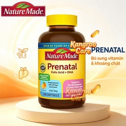 Vitamin Tổng Hợp + DHA Prenatal | Nature Made Prenatal Folic Acid + DHA 150 Viên 1