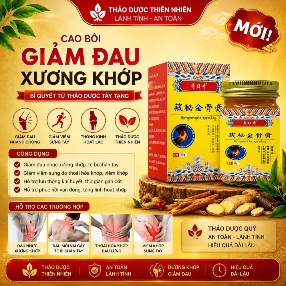 Cao Thảo Dược Kim Cốt Tây Tạng 50g - Hỗ Trợ Giảm Đau Nhức Xương Khớp, Cổ Vai Gáy