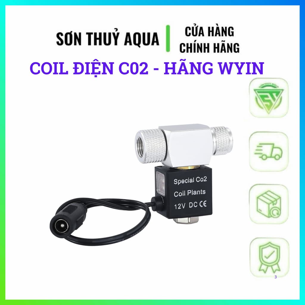 VAN ĐIỆN TỪ - COIL ĐIỆN CO₂ 12V DC –  WYIN CO₂ CHO BỂ THỦY SINH