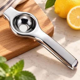 Kẹp Vắt Chanh Inox Cầm Tay, Dụng Cụ Ép Chanh Cam Nhà Bếp994 5