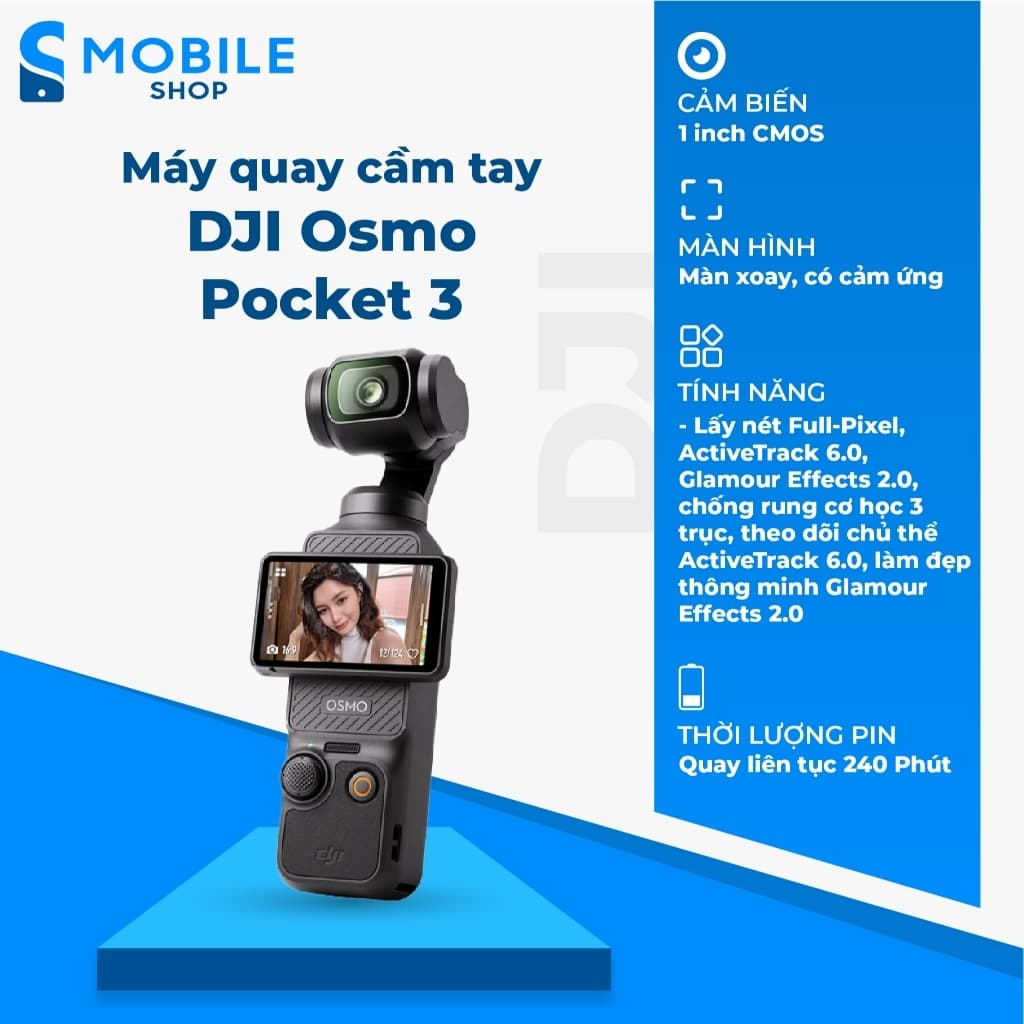 Máy quay cầm tay DJI Osmo Pocket 3 Creator Combo Chính Hãng