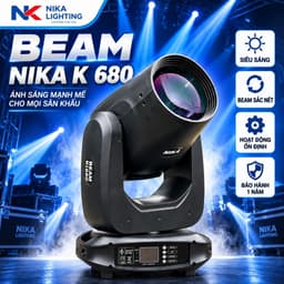 Đèn Beam NIKA K-680 Cao Cấp Đèn Moving Head Sân Khấu Hiệu Ứng Ánh Sáng Sự Kiện Nhà Rạp, đèn chùm 1