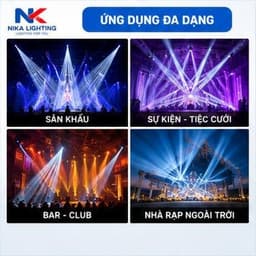 Đèn Beam NIKA K-680 Cao Cấp Đèn Moving Head Sân Khấu Hiệu Ứng Ánh Sáng Sự Kiện Nhà Rạp, đèn chùm 5