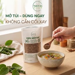 Tiêu Đen Xay Xuyên Mộc, Thơm Cay Tự Nhiên, Dùng Ướp Nấu Rắc Món Ăn, Tiện Lợi Sẵn Dùng -  Nhứt An 2