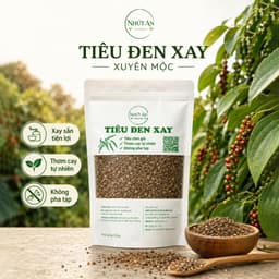 Tiêu Đen Xay Xuyên Mộc, Thơm Cay Tự Nhiên, Dùng Ướp Nấu Rắc Món Ăn, Tiện Lợi Sẵn Dùng -  Nhứt An 1