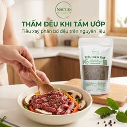 Tiêu Đen Xay Xuyên Mộc, Thơm Cay Tự Nhiên, Dùng Ướp Nấu Rắc Món Ăn, Tiện Lợi Sẵn Dùng -  Nhứt An 3