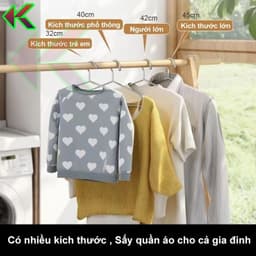 Móc Phơi Đồ, Treo Quần Áo Chắc Chắn, Chịu Lực Tốt - Inox 304, Chống Gỉ, Không Cong Không Gãy 5