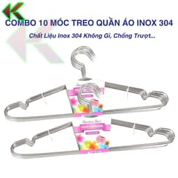 Móc Phơi Đồ, Treo Quần Áo Chắc Chắn, Chịu Lực Tốt - Inox 304, Chống Gỉ, Không Cong Không Gãy 2