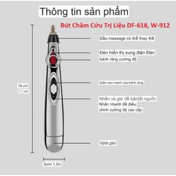 Bút Châm Cứu Trị Liệu Bấm Huyệt Điện ROKET R1 và DF-618, W-912. LMS 8