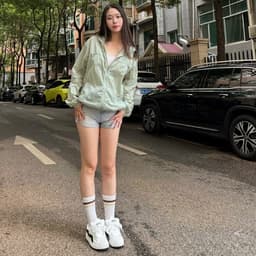 [Loại Đẹp] Áo Khoác Gió Nữ  2 Lớp Thể Thao Có Mũ, Chống Nước Kháng Nắng Tập Gym Chạy Bộ Dây Rút Gấu Size M L XL 4