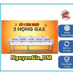 Bếp á 1-2-3-4-5-8 họng, bếp gas công nghiệp 1-2-3họng - Inox dày dặn 304 Hàng loại 1 5
