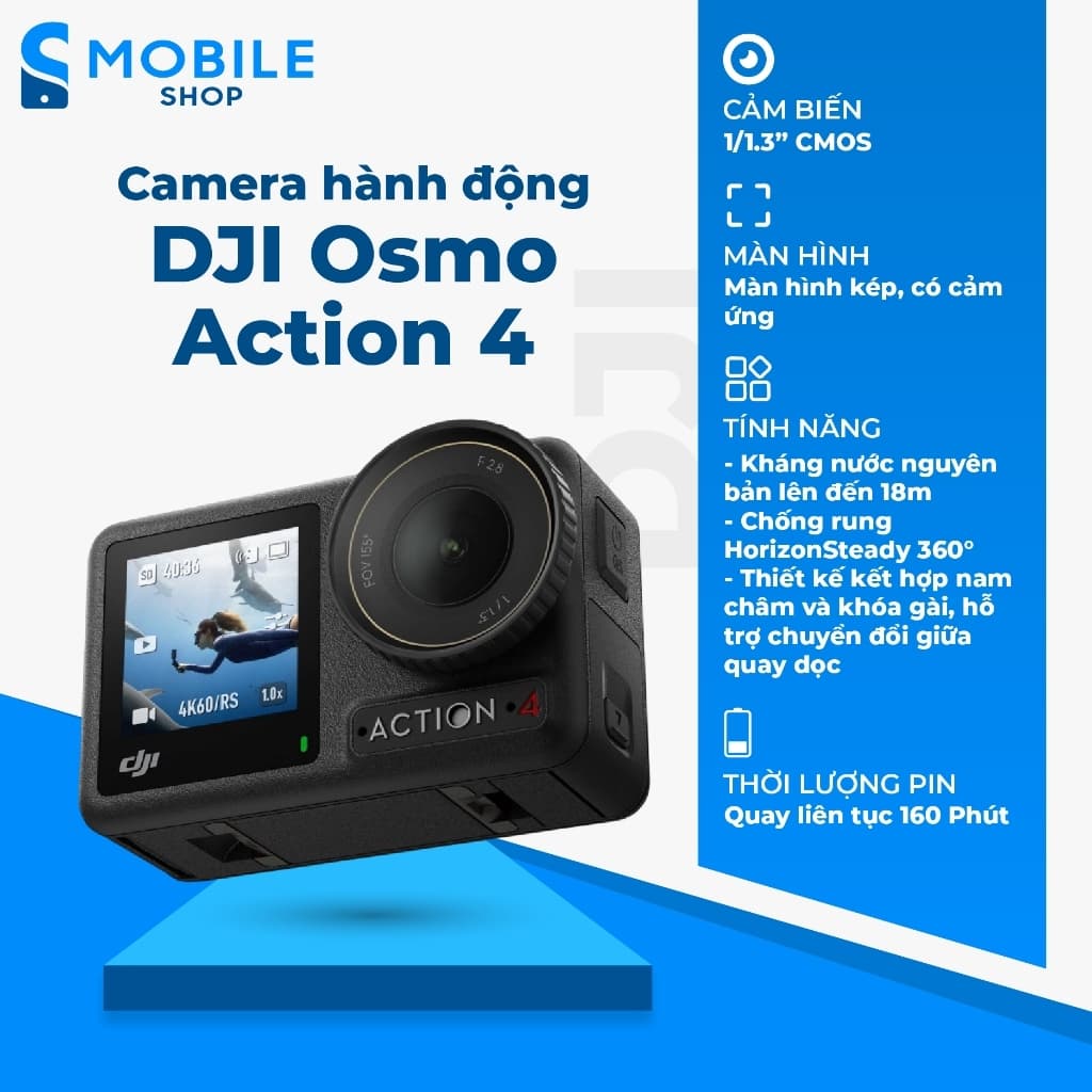 Camera hành động DJI Osmo Action 4 Chính Hãng