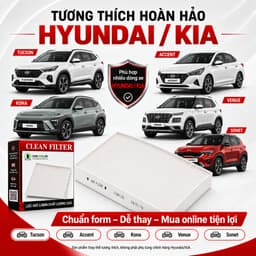 Lọc gió điều hòa Hyundai Tucson , Accent , Kona , Venue , Sonet Mã SP: 97133-D1000 / 97133-D3000 8