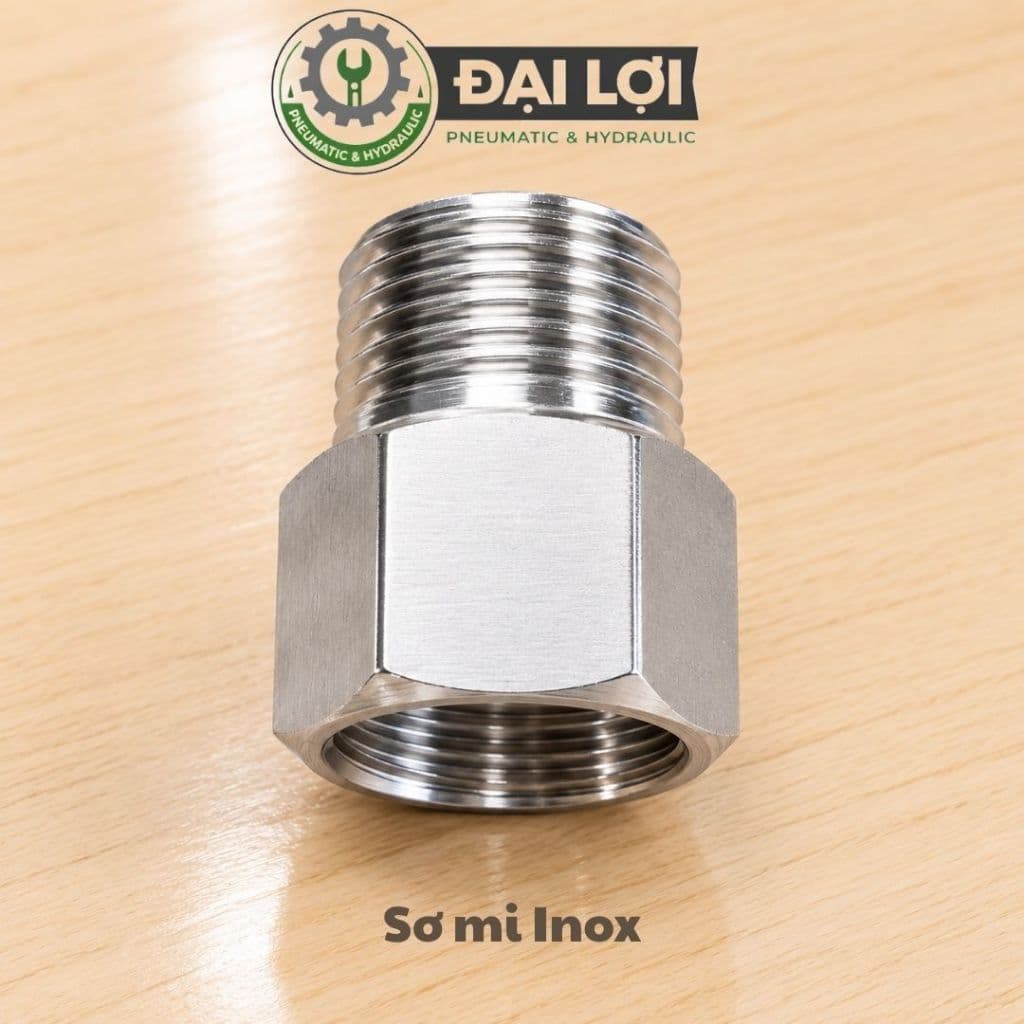 Sơ Mi Inox 304- Ren trong ngoài Inox, Chống Ăn Mòn, Dễ Lắp Đặt, Bền Bỉ