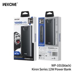 Pin dự phòng sạc nhanh 2.4A HBT-010 10.000mah và Wekome WP-101 10.000mAh 9
