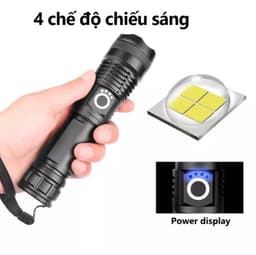 Đèn Pin Cầm Tay Siêu Sáng S39 và Đèn 6 Chức Năng Sử Dụng Tiện Lợi Có LEd % Pin 1138 5