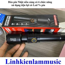 Đèn Pin Cầm Tay Siêu Sáng S39 và Đèn 6 Chức Năng Sử Dụng Tiện Lợi Có LEd % Pin 1138 8
