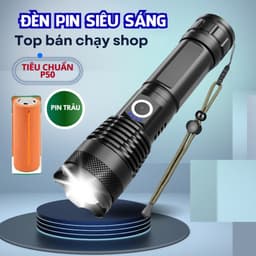 Đèn Pin Cầm Tay Siêu Sáng S39 và Đèn 6 Chức Năng Sử Dụng Tiện Lợi Có LEd % Pin 1138 1