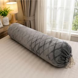 Vỏ Gối Ôm Nỉ Nhung COCO 35x100cm Dây Rút 2 Đầu Màu Đỏ Mận, Mềm Mịn Ấm Áp, Nhiều Màu Lựa Chọn 3
