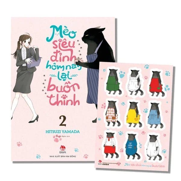 Truyện tranh - Mèo Siêu Đỉnh Hôm Nay Lại Buồn Thinh - Tập 2 seal - Tặng Kèm Bảng Sticker