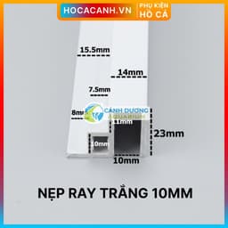 Phụ Kiện Làm Nắp Hồ Ray, Góc, Nẹp U, Ron Màu Trắng & Đen 5