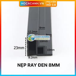 Phụ Kiện Làm Nắp Hồ Ray, Góc, Nẹp U, Ron Màu Trắng & Đen 4
