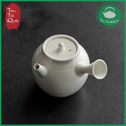 Ấm trà sứ Bạch ngọc cán cầm 1500ml 1