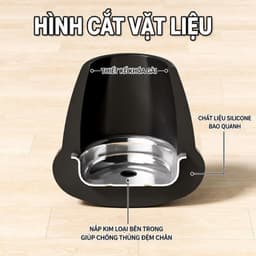 (Loại tốt) Bọc chân ghế chống trượt, chống rách. 5