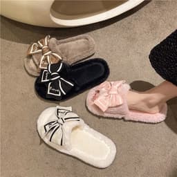 Dép lông thời trang HOT TREND mùa đông dành cho nữ, dép bông mềm mại có thể đi ra ngoài DP 1