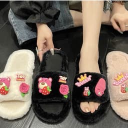 Dép lông thời trang HOT TREND mùa đông dành cho nữ, dép bông mềm mại có thể đi ra ngoài DP 3