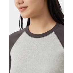 Áo Phông Dài Tay Nữ Tay Raglan Phối Màu Form Simfit WCLT26F009 3