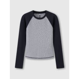 Áo Phông Dài Tay Nữ Tay Raglan Phối Màu Form Simfit WCLT26F009 5
