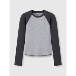 Áo Phông Dài Tay Nữ Tay Raglan Phối Màu Form Simfit WCLT26F009 7