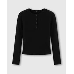 Áo Phông Nữ Yody Tay Dài Có Cúc Slim Co Giãn Mềm Mại WCLT26F006 6