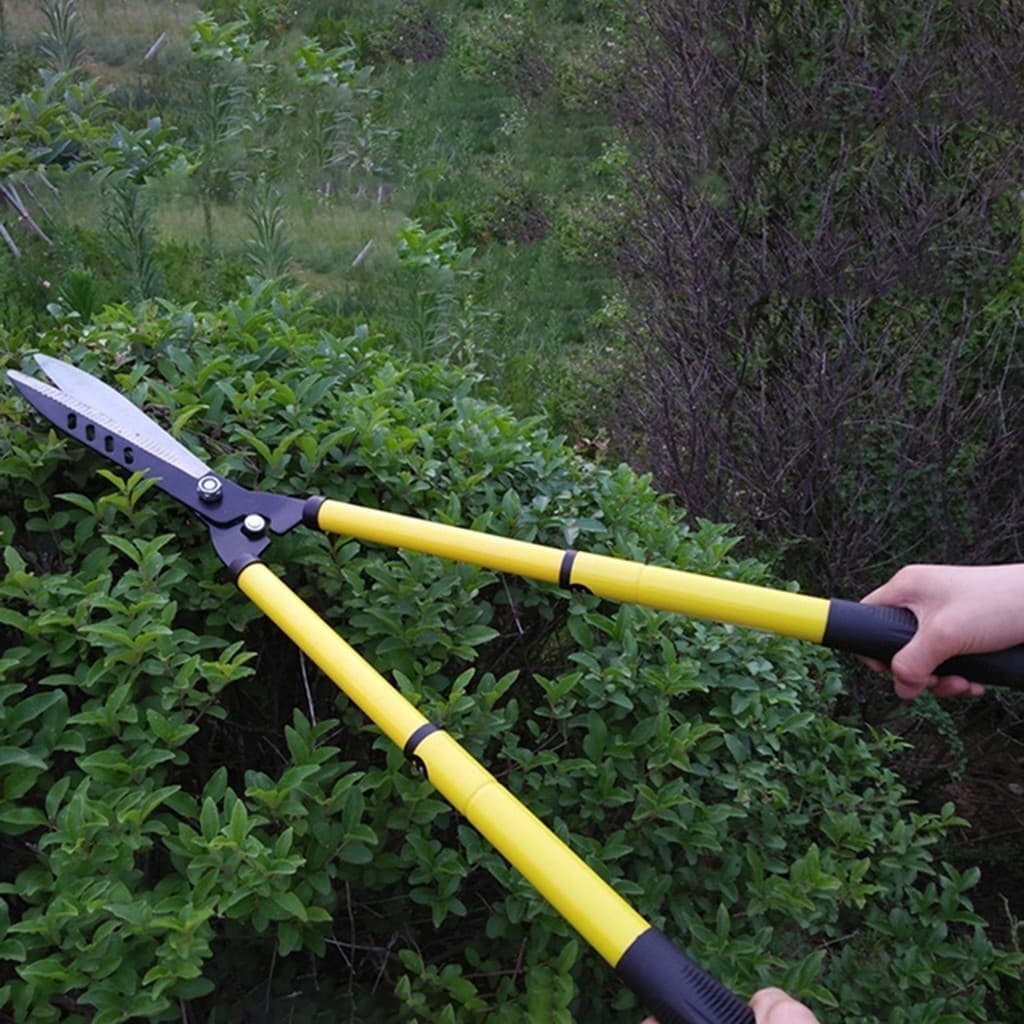 Kéo cắt tỉa cành cây cây cảnh hàng rào thép SK5 tăng giảm chiều dài cán vàng tối đa 75cm