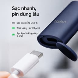 [Livestream] Máy Cạo Râu Điện Laifen T1 Pro Giftbox Nhỏ Gọn Tiện Mang Theo, Pin 120 Phút, Sạc Nhanh Type-C 9