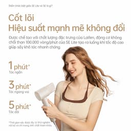 [Livestream] Máy Sấy Tóc Ion Âm Laifen SE Lite, Động Cơ Tốc Độ Cao, Kiểm Soát Nhiệt Thông Minh, Bảo Hành 12 tháng 3